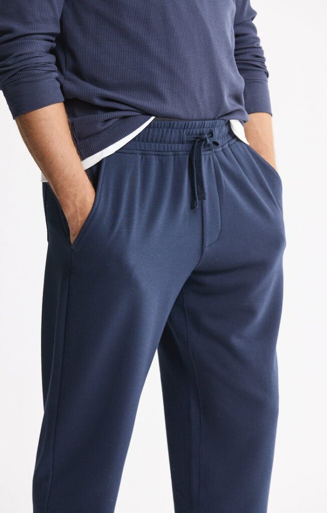 Jachs NY soft touch fleece jogger pants in a neutral tone
