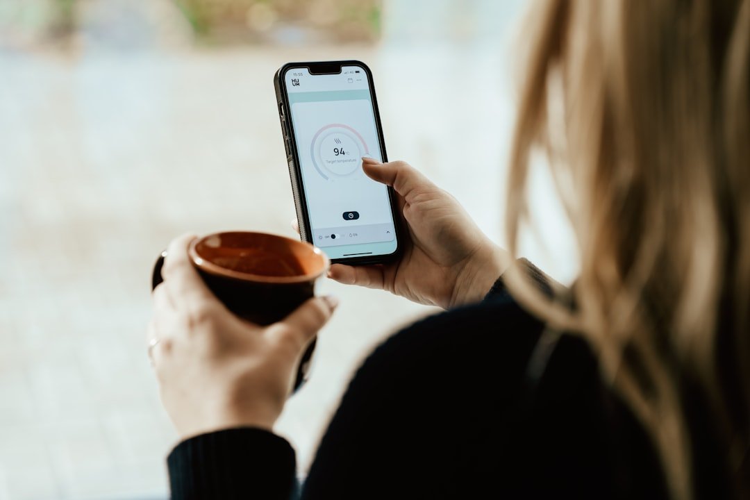 Meditation app open on a phone with headphones