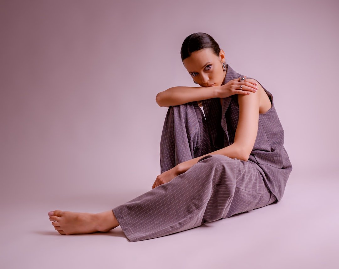 Confident plus-size yoga practitioner in studio