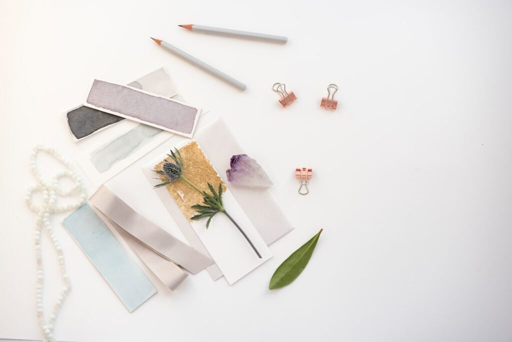 Neutral toned yoga leggings folded in a flat lay