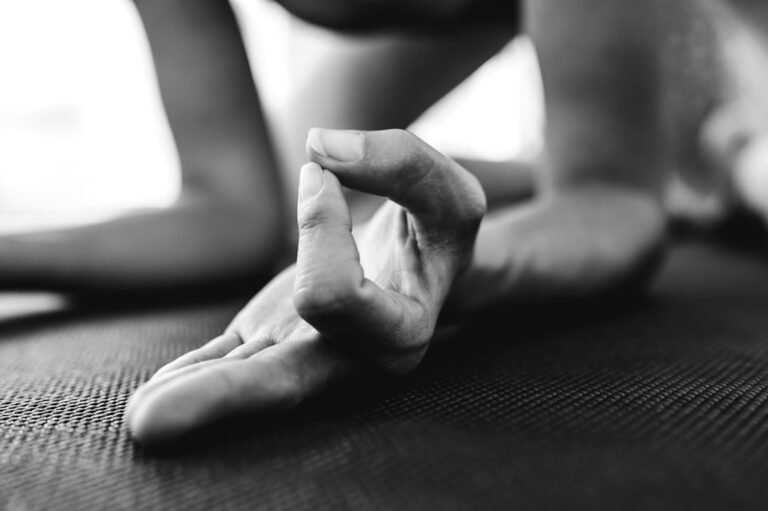 Wrist warm-up stretches before yoga practice